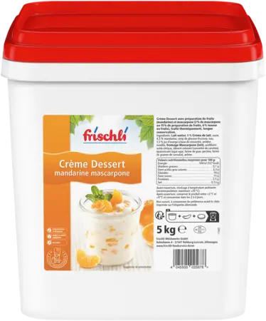 Crème dessert Mandarine mascarpone